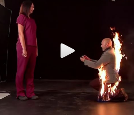 Horrified! This Man is Applying for His Girlfriend With a Burning Body