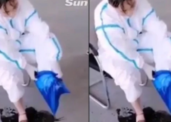 Viral Video of Medical Officers Open PPE, When Squeezed Sweat Floods to the Floor