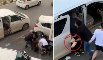 A Man is Kidnapped in A Crowd, The Residents Immediately Record the Incident