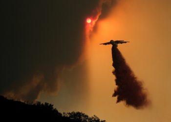 Lake fire in Angeles National Forest