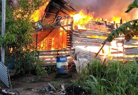 60 Plots of Houses in Guntung Ludes Burned