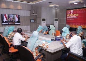 With the Positive Sect of the Covid-19 Pandemic, the Siak Regional National Craft Council Participates in the National Conference of the 2020 Regional National Craft Council