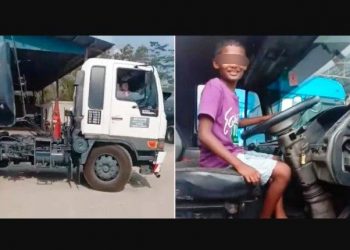 The Lack of Parental Supervision; the Action of This 9 Year Old Boy in Driving Trailer Truck Goes Viral