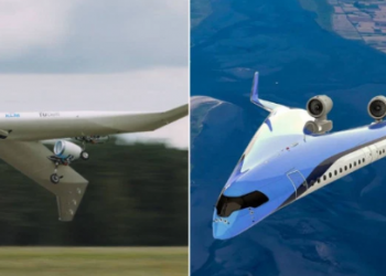 Sophisticated! Unique Aircraft The Flying-V; Future Aircraft Where The Cabin Is Located On The Wing