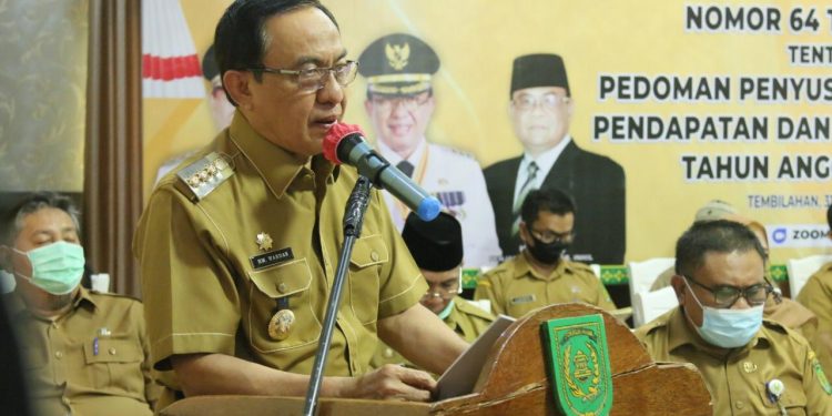 Indragiri Hilir Regency Government Held Virtual Socialization of Minister of Home Affairs Regulation
