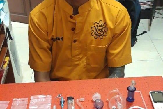 Owning 2.47 Gram Sabu, Tembilahan Residents Secured by the Indragiri Hilir Police