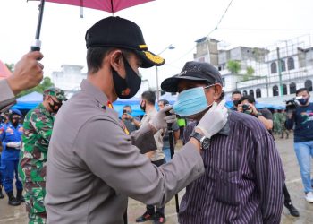 The Police Sector of Indragiri Hilir has Distributed 10,400 Masks