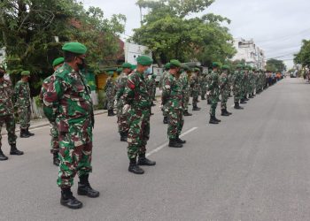 The Positive Cases of COVID-19 has Increase, the Kodim 0314 of Indragiri Hilir has Deployed Personnel on a Large Scale