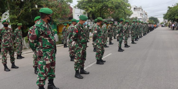The Positive Cases of COVID-19 has Increase, the Kodim 0314 of Indragiri Hilir has Deployed Personnel on a Large Scale