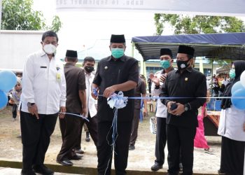The New Supporting Community Health Center Building of Sialang Sakti Village was Inaugurated by the Regent of Siak