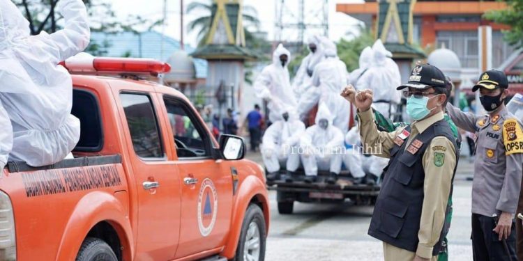 The Regent of Indragiri Hilir Launched the COVID-19 Preventive Services Task Force team