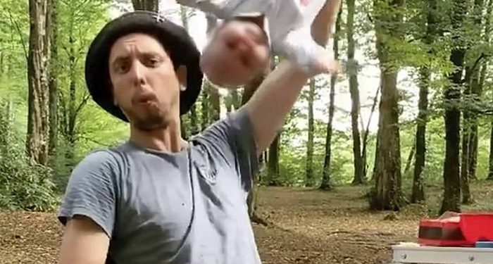 Pity; This Influencer Treats Her 6 Month Old Baby Like a Monkey