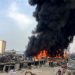 A Month After the Big Bang, Now a Big Fire Happened at the Site of the Port of Beirut