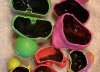 A Mum Warns Other Parents About Bath Toys After Finding Black Mould Inside