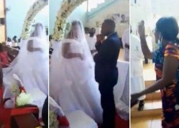 Viral, a Video of An Angry Wife in a Wedding Ceremony of Her Husband With His Mistress in Chainda