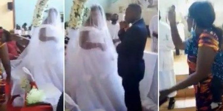 Viral, a Video of An Angry Wife in a Wedding Ceremony of Her Husband With His Mistress in Chainda