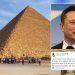 Elon Musk said that the Egyptian Pyramids were built by Aliens