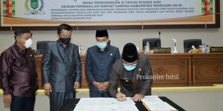 The District Government of Indragiri Hilir Signed the Approval for the General Policy Amendment Draft