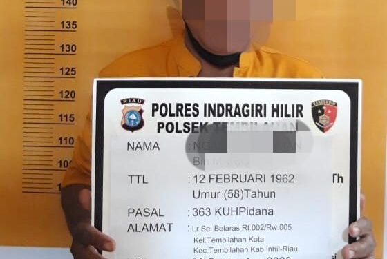 The Thief in Tembilahan was finally secured by the Police