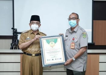 A Number of Regional Apparatus Organizations in Indragiri Hilir Regency Receive Awards from the Ministry of Home Affairs