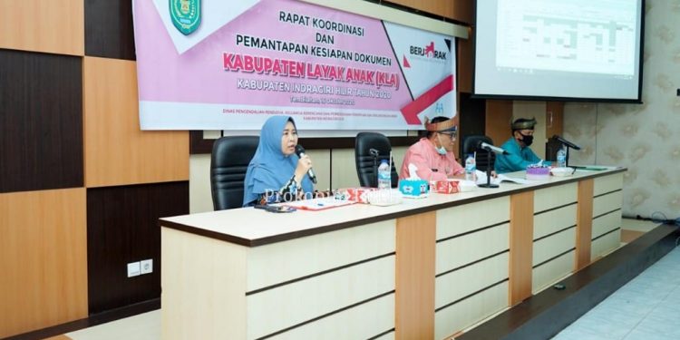 The Government of Indragiri Hilir Preparation Towards a Child-Friendly District, Zulaikhah Wardan Instructs Members to Coordinate