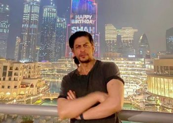 Shah Rukh Khan Receives Birthday Wishes at the Burj Khalifa Tower
