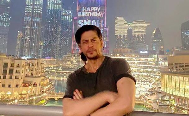 Shah Rukh Khan Receives Birthday Wishes at the Burj Khalifa Tower