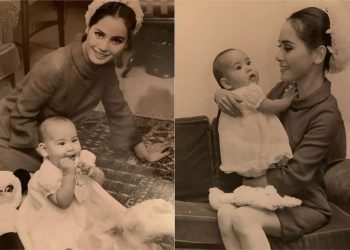 The portrait of Dewi Sukarno, the Former of Indonesia First Lady With Photos from Exile Days