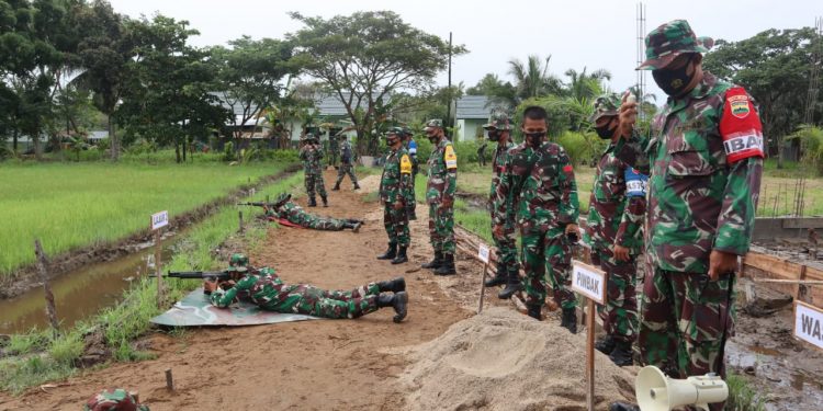 Kodim 0314 of Indragiri Hilir Carry Out Shooting Exercises