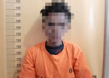 A 19-Year-Old Youth is Secured by Police After Violent Theft of a Student in Indragiri Hilir