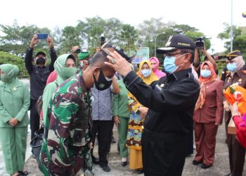 Visit to Indragiri Hilir, Dandrem 031 Wirabima Welcomed by the Regent and Forkopimda elements