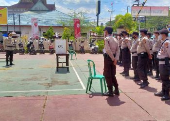 Secure the Election of Indragiri Hilir, Police Send 60 Personnel