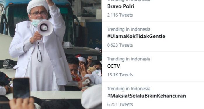 6 Sympathizers of Habib Rizieq Shihab was Shot Dead, Bravo Polri Becomes a Trending Topic on Twitter