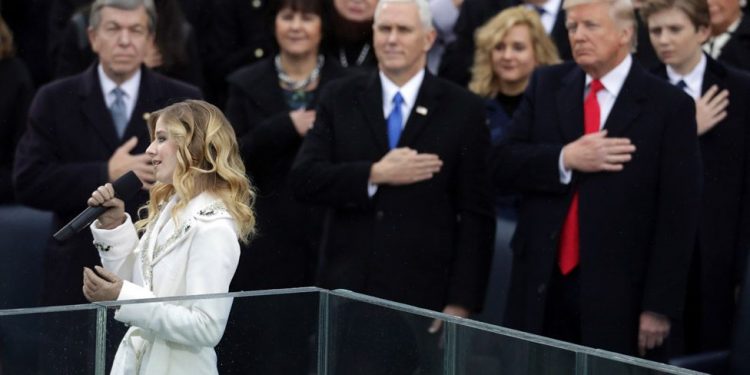 Some Celebrities that Sang the National Anthem at the Inauguration Ceremony for US President