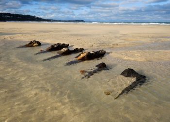 First Time in Decades, Mysterious Cornwall Shipwrecks Re-emerge