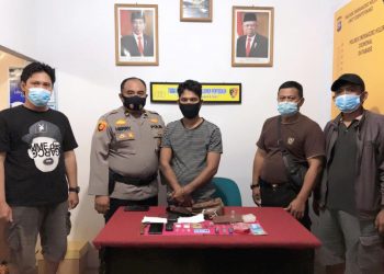 Found in Possession of 11.20 Grams of Crystal Methamphetamine, a Residents of Gaung Arrested by Indragiri Hilir’s Police