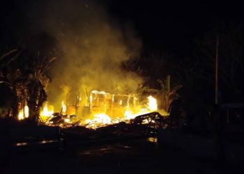 A Residents’ House in Indragiri Hilir was Burnt