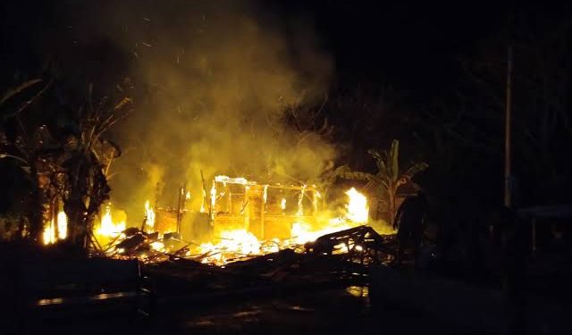A Residents’ House in Indragiri Hilir was Burnt