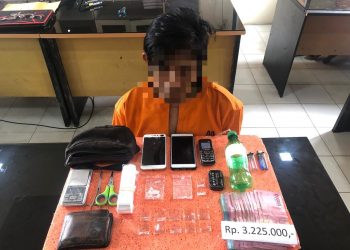 The Residents of Tembilahan Hulu were Secured by the Narcotics Unit of the Indragiri Hilir Police