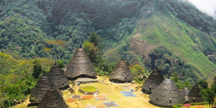 The Traditional Village of Wae Rebo on the Island of Flores