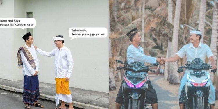 Lovely Portrayals of Inter-religious Harmony Between Hindus and Muslims in Bali are Circulating on Social Media