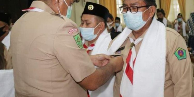 Board of Advisors and Management of the Ma’arif NU Scout Community Unit Siak Branch Inaugurated