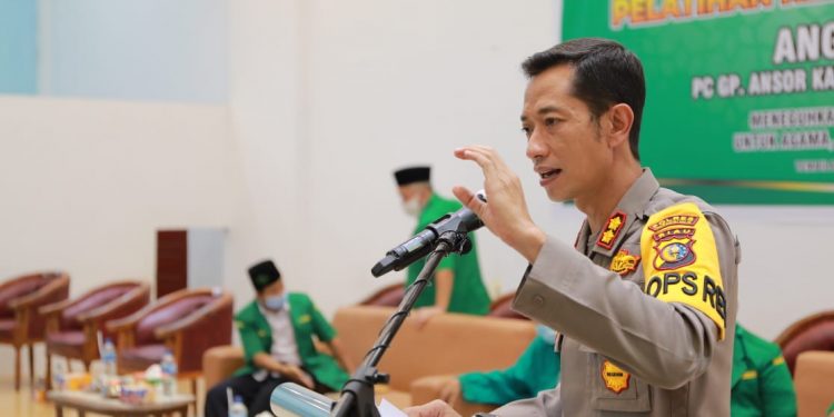 Police Chief of Indragiri Hilir Expects that GP Ansor to Give Birth to a Young Generation Ready to Maintain Teachings of Ahlussunnah Wal Jama’ah