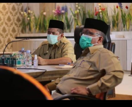 The Regent of Siak Attends the Opening of the Performance Assessment of the Implementation of the Convergence Action Program for the Acceleration of Stunting Development at the Riau Province Level in 2021