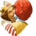 Burger King and Mc Donald’s Mascots Kissed at Helsinki Pride