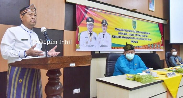 Deputy Regent of Indragiri Hilir Opens PKRPK Event and Performance Management Socialization for State Civil Apparatus 2021