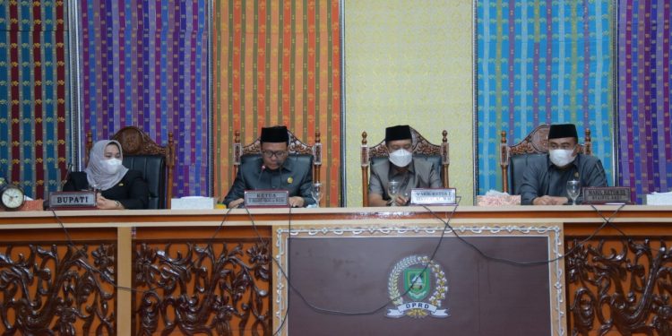 Bupati Sampaikan Ranperda Pertanggung Jawaban APBD 2020