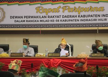 DPRD Inhil Gelar Rapat Paripurna Istimewa dalam Rangka Milad Inhil Ke 56