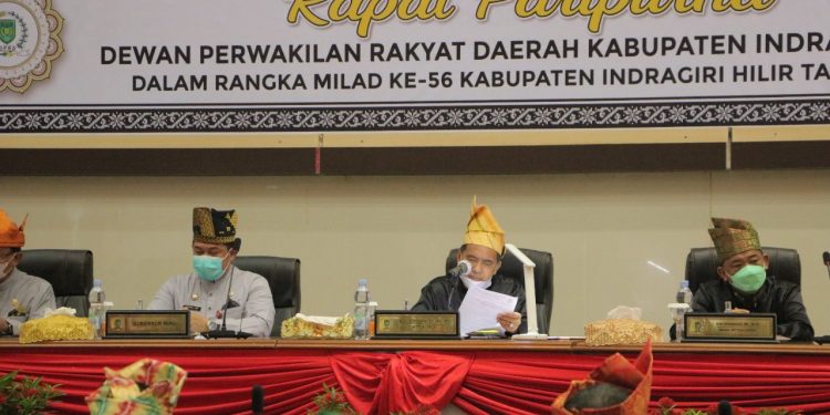 DPRD Inhil Gelar Rapat Paripurna Istimewa dalam Rangka Milad Inhil Ke 56