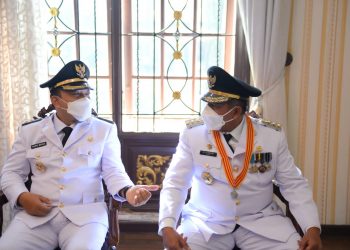 Regent Alfedri and Deputy Regent Husni Merza Inaugurated Gubri Syamsuar
